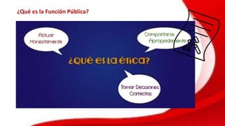¿Qué es la Función Pública?
 