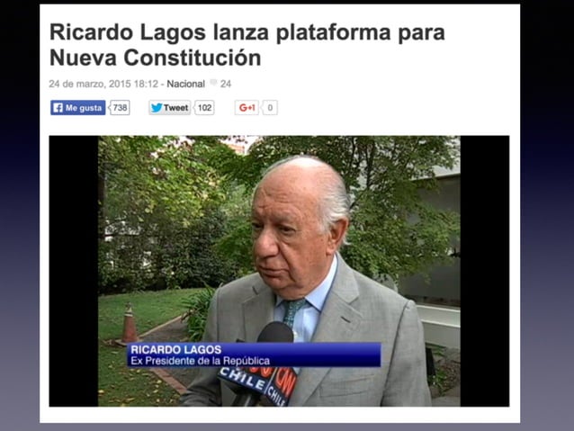 Proceso para crear una Nueva Constitucion Chile 2015 PPT