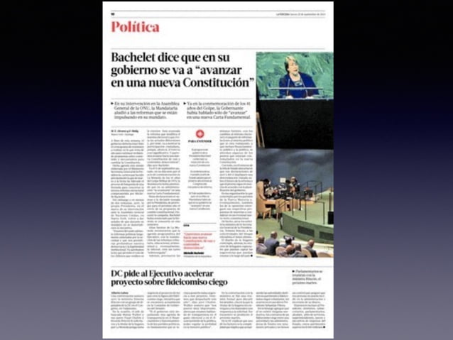 Proceso para crear una Nueva Constitucion Chile 2015 PPT