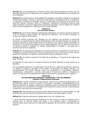 Artículo 14. La ley establecerá un régimen jurídico especial para aquellos territorios que por
libre determinación de sus ...