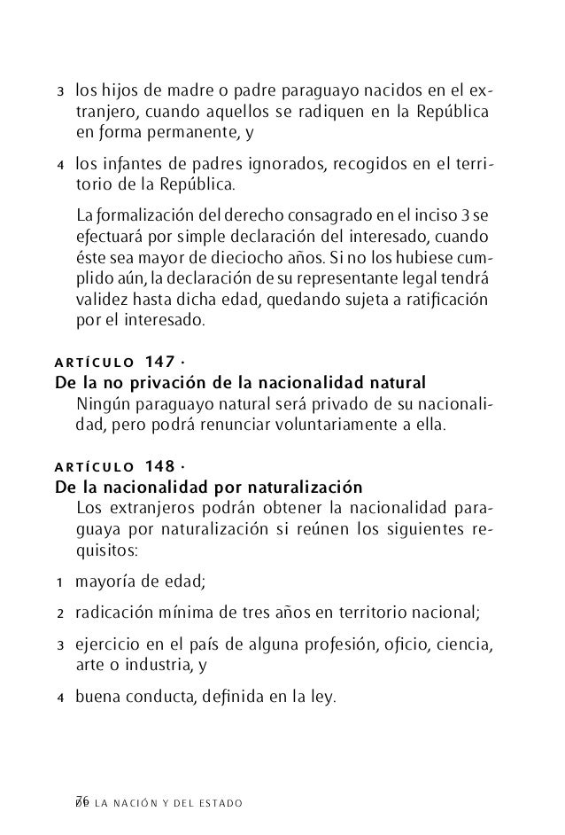 Constitución Nacional del Paraguay