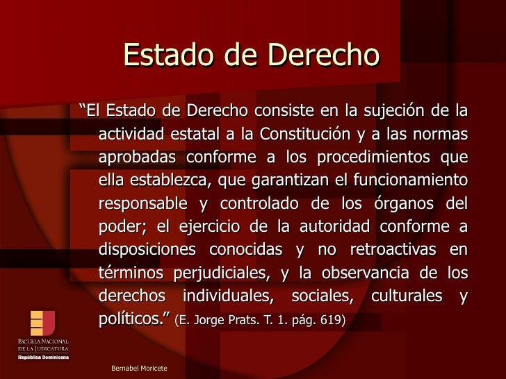 que es el estado de derecho