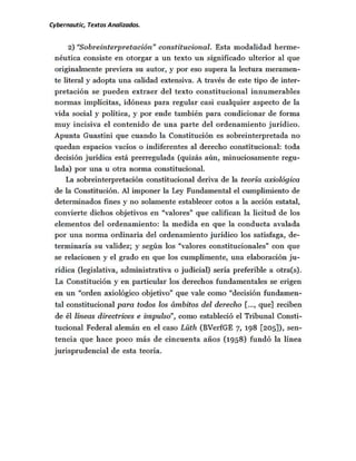 Cybernautic, Textos Analizados. 
 