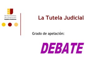 La Tutela Judicial

Grado de apelación:
 