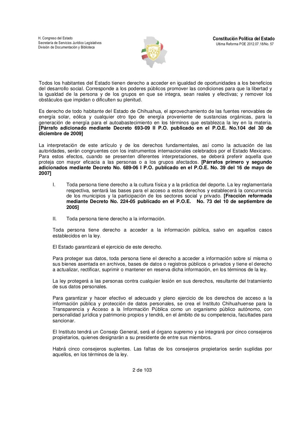 Constitucion chihuahua