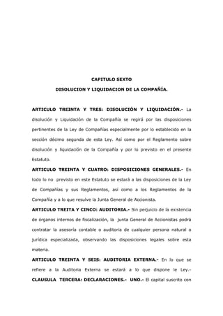 Constitucion de audicont