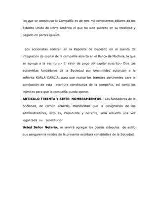 Constitucion de audicont