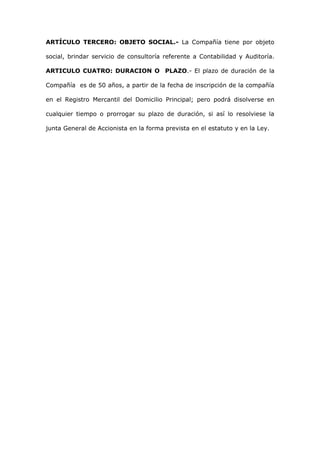 Constitucion de audicont