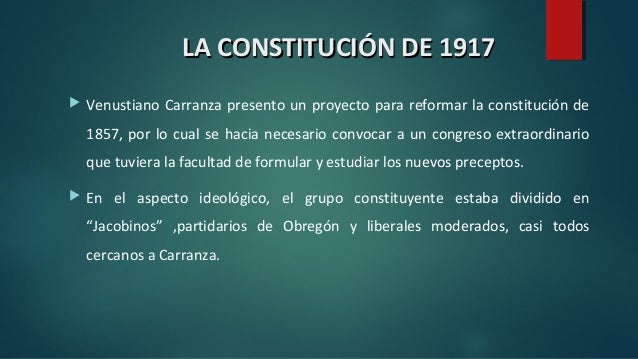 Constitucion del 1917