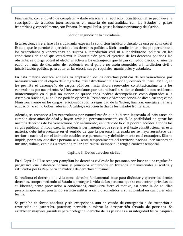constitucion de la republica de venezuela pdf
