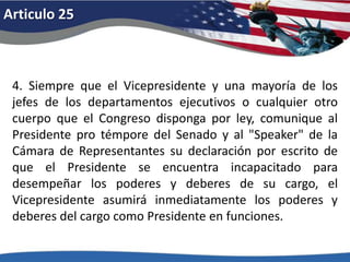 Articulo 205. Las secciones 1 y 2 empezarán a regir el decimoquinto día del mes de octubre siguiente a la ratificación de esta enmienda. 6. Esta enmienda no surtirá efecto alguno a menos que las Asambleas Legislativas de tres cuartas partes de los diversos estados la ratifiquen como enmienda a la Constitución, dentro de siete años contados a partir de la fecha en que les sea sometida. 