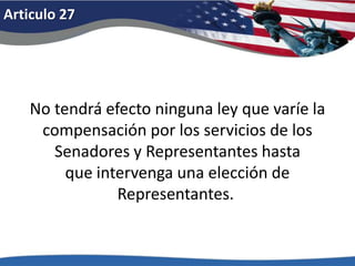Articulo 231. El Distrito que constituye la sede del Gobierno de los Estados Unidos designará en la forma que prescribiere el Congreso:  Un número de compromisarios para presidente y vicepresidente igual al número total de senadores y representantes que le correspondería en el Congreso al Distrito si éste fuere un estado, pero en ningún caso dicho número será mayor que el del estado con menos población; dichos compromisarios serán en adición a los designados por los estados, pero serán considerados, a los fines de la elección del presidente y del vicepresidente, como compromisarios designados por un estado; y se reunirán en el Distrito y desempeñarán los deberes prescritos por la enmienda decimosegunda. 
