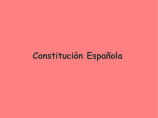 Constitución Española   