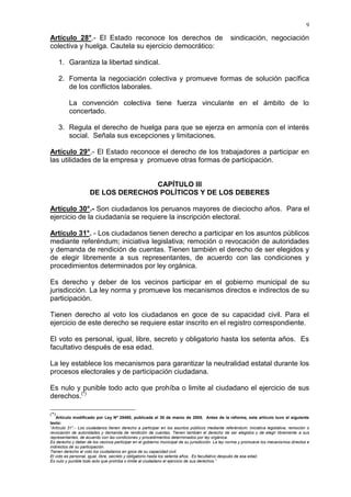 Constitucion política del peru