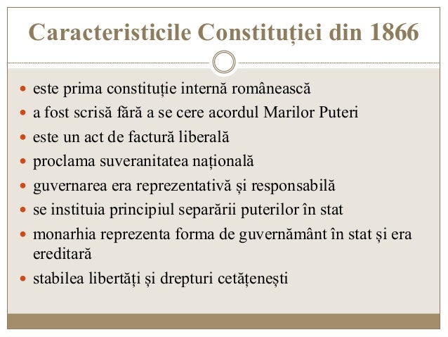 Constituția De La 1866