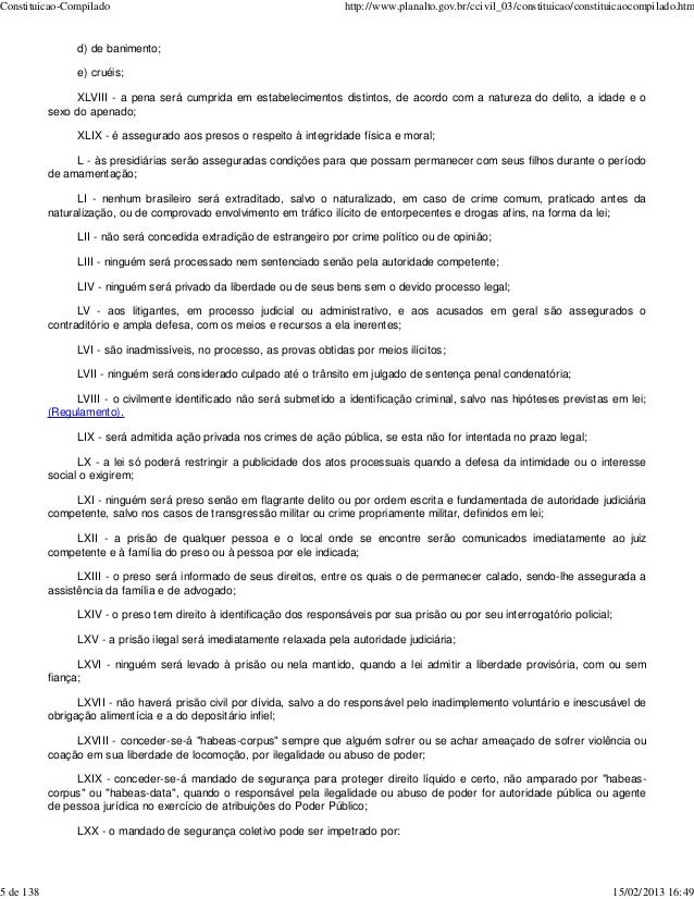 Constituicao federal 5 artigo