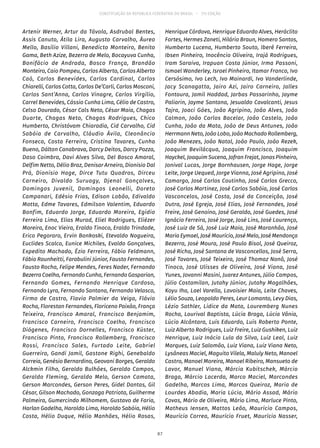 CONSTITUIÇÃO DA REPÚBLICA FEDERATIVA DO BRASIL – 51ª EDIÇÃO
Artenir Werner, Artur da Távola, Asdrubal Bentes,
Assis Canuto, Átila Lira, Augusto Carvalho, Áureo
Mello, Basílio Villani, Benedicto Monteiro, Benito
Gama, Beth Azize, Bezerra de Melo, Bocayuva Cunha,
Bonifácio de Andrada, Bosco França, Brandão
Monteiro, Caio Pompeu, Carlos Alberto, Carlos Alberto
Caó, Carlos Benevides, Carlos Cardinal, Carlos
Chiarelli, Carlos Cotta, Carlos De’Carli, Carlos Mosconi,
Carlos Sant’Anna, Carlos Vinagre, Carlos Virgílio,
Carrel Benevides, Cássio Cunha Lima, Célio de Castro,
Celso Dourado, César Cals Neto, César Maia, Chagas
Duarte, Chagas Neto, Chagas Rodrigues, Chico
Humberto, Christóvam Chiaradia, Cid Carvalho, Cid
Sabóia de Carvalho, Cláudio Ávila, Cleonâncio
Fonseca, Costa Ferreira, Cristina Tavares, Cunha
Bueno, Dálton Canabrava, Darcy Deitos, Darcy Pozza,
Daso Coimbra, Davi Alves Silva, Del Bosco Amaral,
Delfim Netto, Délio Braz, Denisar Arneiro, Dionisio Dal
Prá, Dionísio Hage, Dirce Tutu Quadros, Dirceu
Carneiro, Divaldo Suruagy, Djenal Gonçalves,
Domingos Juvenil, Domingos Leonelli, Doreto
Campanari, Edésio Frias, Edison Lobão, Edivaldo
Motta, Edme Tavares, Edmilson Valentim, Eduardo
Bonfim, Eduardo Jorge, Eduardo Moreira, Egídio
Ferreira Lima, Elias Murad, Eliel Rodrigues, Eliézer
Moreira, Enoc Vieira, Eraldo Tinoco, Eraldo Trindade,
Erico Pegoraro, Ervin Bonkoski, Etevaldo Nogueira,
Euclides Scalco, Eunice Michiles, Evaldo Gonçalves,
Expedito Machado, Ézio Ferreira, Fábio Feldmann,
Fábio Raunheitti, Farabulini Júnior, Fausto Fernandes,
Fausto Rocha, Felipe Mendes, Feres Nader, Fernando
Bezerra Coelho, Fernando Cunha, Fernando Gasparian,
Fernando Gomes, Fernando Henrique Cardoso,
Fernando Lyra, Fernando Santana, Fernando Velasco,
Firmo de Castro, Flavio Palmier da Veiga, Flávio
Rocha, Florestan Fernandes, Floriceno Paixão, França
Teixeira, Francisco Amaral, Francisco Benjamim,
Francisco Carneiro, Francisco Coelho, Francisco
Diógenes, Francisco Dornelles, Francisco Küster,
Francisco Pinto, Francisco Rollemberg, Francisco
Rossi, Francisco Sales, Furtado Leite, Gabriel
Guerreiro, Gandi Jamil, Gastone Righi, Genebaldo
Correia, Genésio Bernardino, Geovani Borges, Geraldo
Alckmin Filho, Geraldo Bulhões, Geraldo Campos,
Geraldo Fleming, Geraldo Melo, Gerson Camata,
Gerson Marcondes, Gerson Peres, Gidel Dantas, Gil
César, Gilson Machado, Gonzaga Patriota, Guilherme
Palmeira, Gumercindo Milhomem, Gustavo de Faria,
Harlan Gadelha, Haroldo Lima, Haroldo Sabóia, Hélio
Costa, Hélio Duque, Hélio Manhães, Hélio Rosas,
Henrique Córdova, Henrique Eduardo Alves, Heráclito
Fortes, Hermes Zaneti, Hilário Braun, Homero Santos,
Humberto Lucena, Humberto Souto, Iberê Ferreira,
Ibsen Pinheiro, Inocêncio Oliveira, Irajá Rodrigues,
Iram Saraiva, Irapuan Costa Júnior, Irma Passoni,
Ismael Wanderley, Israel Pinheiro, Itamar Franco, Ivo
Cersósimo, Ivo Lech, Ivo Mainardi, Ivo Vanderlinde,
Jacy Scanagatta, Jairo Azi, Jairo Carneiro, Jalles
Fontoura, Jamil Haddad, Jarbas Passarinho, Jayme
Paliarin, Jayme Santana, Jesualdo Cavalcanti, Jesus
Tajra, Joaci Góes, João Agripino, João Alves, João
Calmon, João Carlos Bacelar, João Castelo, João
Cunha, João da Mata, João de Deus Antunes, João
Herrmann Neto, João Lobo, João Machado Rollemberg,
João Menezes, João Natal, João Paulo, João Rezek,
Joaquim Bevilácqua, Joaquim Francisco, Joaquim
Hayckel, Joaquim Sucena, Jofran Frejat, Jonas Pinheiro,
Jonival Lucas, Jorge Bornhausen, Jorge Hage, Jorge
Leite, Jorge Uequed, Jorge Vianna, José Agripino, José
Camargo, José Carlos Coutinho, José Carlos Grecco,
José Carlos Martinez, José Carlos Sabóia, José Carlos
Vasconcelos, José Costa, José da Conceição, José
Dutra, José Egreja, José Elias, José Fernandes, José
Freire, José Genoíno, José Geraldo, José Guedes, José
Ignácio Ferreira, José Jorge, José Lins, José Lourenço,
José Luiz de Sá, José Luiz Maia, José Maranhão, José
Maria Eymael, José Maurício, José Melo, José Mendonça
Bezerra, José Moura, José Paulo Bisol, José Queiroz,
José Richa, José Santana de Vasconcellos, José Serra,
José Tavares, José Teixeira, José Thomaz Nonô, José
Tinoco, José Ulísses de Oliveira, José Viana, José
Yunes, Jovanni Masini, Juarez Antunes, Júlio Campos,
Júlio Costamilan, Jutahy Júnior, Jutahy Magalhães,
Koyu Iha, Lael Varella, Lavoisier Maia, Leite Chaves,
Lélio Souza, Leopoldo Peres, Leur Lomanto, Levy Dias,
Lézio Sathler, Lídice da Mata, Louremberg Nunes
Rocha, Lourival Baptista, Lúcia Braga, Lúcia Vânia,
Lúcio Alcântara, Luís Eduardo, Luís Roberto Ponte,
Luiz Alberto Rodrigues, Luiz Freire, Luiz Gushiken, Luiz
Henrique, Luiz Inácio Lula da Silva, Luiz Leal, Luiz
Marques, Luiz Salomão, Luiz Viana, Luiz Viana Neto,
Lysâneas Maciel, Maguito Vilela, Maluly Neto, Manoel
Castro, Manoel Moreira, Manoel Ribeiro, Mansueto de
Lavor, Manuel Viana, Márcia Kubitschek, Márcio
Braga, Márcio Lacerda, Marco Maciel, Marcondes
Gadelha, Marcos Lima, Marcos Queiroz, Maria de
Lourdes Abadia, Maria Lúcia, Mário Assad, Mário
Covas, Mário de Oliveira, Mário Lima, Marluce Pinto,
Matheus Iensen, Mattos Leão, Maurício Campos,
Maurício Correa, Maurício Fruet, Maurício Nasser,
87
 