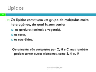 Constituintes Da MatéRia Viva (Completo)