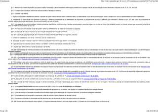 Constituição                                                                                                                                                           http://www.planalto.gov.br/ccivil_03/constituicao/constitui%C3%A7ao.htm


                 § 1º - Nenhuma lei conterá dispositivo que possa constituir embaraço à plena liberdade de informação jornalística em qualquer veículo de comunicação social, observado o disposto no art. 5º, IV, V, X, XIII e XIV.

                 § 2º - É vedada toda e qualquer censura de natureza política, ideológica e artística.

                 § 3º - Compete à lei federal:

                 I - regular as diversões e espetáculos públicos, cabendo ao Poder Público informar sobre a natureza deles, as faixas etárias a que não se recomendem, locais e horários em que sua apresentação se mostre inadequada;

                 II - estabelecer os meios legais que garantam à pessoa e à família a possibilidade de se defenderem de programas ou programações de rádio e televisão que contrariem o disposto no art. 221, bem como da propaganda de
            produtos, práticas e serviços que possam ser nocivos à saúde e ao meio ambiente.

                 § 4º - A propaganda comercial de tabaco, bebidas alcoólicas, agrotóxicos, medicamentos e terapias estará sujeita a restrições legais, nos termos do inciso II do parágrafo anterior, e conterá, sempre que necessário, advertência
            sobre os malefícios decorrentes de seu uso.

                 § 5º - Os meios de comunicação social não podem, direta ou indiretamente, ser objeto de monopólio ou oligopólio.

                 § 6º - A publicação de veículo impresso de comunicação independe de licença de autoridade.

                 Art. 221. A produção e a programação das emissoras de rádio e televisão atenderão aos seguintes princípios:

                 I - preferência a finalidades educativas, artísticas, culturais e informativas;

                 II - promoção da cultura nacional e regional e estímulo à produção independente que objetive sua divulgação;

                 III - regionalização da produção cultural, artística e jornalística, conforme percentuais estabelecidos em lei;

                 IV - respeito aos valores éticos e sociais da pessoa e da família.

                  Art. 222. A propriedade de empresa jornalística e de radiodifusão sonora e de sons e imagens é privativa de brasileiros natos ou naturalizados há mais de dez anos, aos quais caberá a responsabilidade por sua administração e
            orientação intelectual.
                § 1º - É vedada a participação de pessoa jurídica no capital social de empresa jornalística ou de radiodifusão, exceto a de partido político e de sociedades cujo capital pertença exclusiva e nominalmente a brasileiros.
                § 2º - A participação referida no parágrafo anterior só se efetuará através de capital sem direito a voto e não poderá exceder a trinta por cento do capital social.

                 Art. 222. A propriedade de empresa jornalística e de radiodifusão sonora e de sons e imagens é privativa de brasileiros natos ou naturalizados há mais de dez anos, ou de pessoas jurídicas constituídas sob as leis brasileiras e que
            tenham sede no País. (Redação dada pela Emenda Constitucional nº 36, de 2002)

                 § 1º Em qualquer caso, pelo menos setenta por cento do capital total e do capital votante das empresas jornalísticas e de radiodifusão sonora e de sons e imagens deverá pertencer, direta ou indiretamente, a brasileiros natos ou
            naturalizados há mais de dez anos, que exercerão obrigatoriamente a gestão das atividades e estabelecerão o conteúdo da programação. (Redação dada pela Emenda Constitucional nº 36, de 2002)

                  § 2º A responsabilidade editorial e as atividades de seleção e direção da programação veiculada são privativas de brasileiros natos ou naturalizados há mais de dez anos, em qualquer meio de comunicação social. (Redação dada
            pela Emenda Constitucional nº 36, de 2002)

                   § 3º Os meios de comunicação social eletrônica, independentemente da tecnologia utilizada para a prestação do serviço, deverão observar os princípios enunciados no art. 221, na forma de lei específica, que também garantirá a
            prioridade de profissionais brasileiros na execução de produções nacionais. (Incluído pela Emenda Constitucional nº 36, de 2002)

                 § 4º Lei disciplinará a participação de capital estrangeiro nas empresas de que trata o § 1º. (Incluído pela Emenda Constitucional nº 36, de 2002)

                 § 5º As alterações de controle societário das empresas de que trata o § 1º serão comunicadas ao Congresso Nacional. (Incluído pela Emenda Constitucional nº 36, de 2002)

                  Art. 223. Compete ao Poder Executivo outorgar e renovar concessão, permissão e autorização para o serviço de radiodifusão sonora e de sons e imagens, observado o princípio da complementaridade dos sistemas privado,
            público e estatal.

                 § 1º - O Congresso Nacional apreciará o ato no prazo do art. 64, § 2º e § 4º, a contar do recebimento da mensagem.

                 § 2º - A não renovação da concessão ou permissão dependerá de aprovação de, no mínimo, dois quintos do Congresso Nacional, em votação nominal.

                 § 3º - O ato de outorga ou renovação somente produzirá efeitos legais após deliberação do Congresso Nacional, na forma dos parágrafos anteriores.

                 § 4º - O cancelamento da concessão ou permissão, antes de vencido o prazo, depende de decisão judicial.

                 § 5º - O prazo da concessão ou permissão será de dez anos para as emissoras de rádio e de quinze para as de televisão.

                 Art. 224. Para os efeitos do disposto neste capítulo, o Congresso Nacional instituirá, como seu órgão auxiliar, o Conselho de Comunicação Social, na forma da lei.




92 de 120                                                                                                                                                                                                                                       8/6/2010 09:24
 