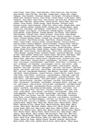Carlos Vinagre - Carlos Virgílio - Carrel Benevides - Cássio Cunha Lima - Célio de Castro -
Celso Dourado - César Cals Neto - César Maia - Chagas Duarte - Chagas Neto - Chagas
Rodrigues - Chico Humberto - Christóvam Chiaradia - Cid Carvalho - Cid Sabóia de Carvalho -
Cláudio Ávila - Cleonâncio Fonseca - Costa Ferreira - Cristina Tavares - Cunha Bueno - Dálton
Canabrava - Darcy Deitos - Darcy Pozza - Daso Coimbra - Davi Alves Silva - Del Bosco Amaral
- Delfim Netto - Délio Braz - Denisar Arneiro - Dionisio Dal Prá - Dionísio Hage - Dirce Tutu
Quadros - Dirceu Carneiro - Divaldo Suruagy - Djenal Gonçalves - Domingos Juvenil -
Domingos Leonelli - Doreto Campanari - Edésio Frias - Edison Lobão - Edivaldo Motta - Edme
Tavares - Edmilson Valentim - Eduardo Bonfim - Eduardo Jorge - Eduardo Moreira - Egídio
Ferreira Lima - Elias Murad - Eliel Rodrigues - Eliézer Moreira - Enoc Vieira - Eraldo Tinoco -
Eraldo Trindade - Erico Pegoraro - Ervin Bonkoski - Etevaldo Nogueira - Euclides Scalco -
Eunice Michiles - Evaldo Gonçalves - Expedito Machado - Ézio Ferreira - Fábio Feldmann -
Fábio Raunheitti - Farabulini Júnior - Fausto Fernandes - Fausto Rocha - Felipe Mendes -
Feres Nader - Fernando Bezerra Coelho - Fernando Cunha - Fernando Gasparian - Fernando
Gomes - Fernando Henrique Cardoso - Fernando Lyra - Fernando Santana - Fernando Velasco
- Firmo de Castro - Flavio Palmier da Veiga - Flávio Rocha - Florestan Fernandes - Floriceno
Paixão - França Teixeira - Francisco Amaral - Francisco Benjamim - Francisco Carneiro -
Francisco Coelho - Francisco Diógenes - Francisco Dornelles - Francisco Küster - Francisco
Pinto - Francisco Rollemberg - Francisco Rossi - Francisco Sales - Furtado Leite - Gabriel
Guerreiro - Gandi Jamil - Gastone Righi - Genebaldo Correia - Genésio Bernardino - Geovani
Borges - Geraldo Alckmin Filho - Geraldo Bulhões - Geraldo Campos - Geraldo Fleming -
Geraldo Melo - Gerson Camata - Gerson Marcondes - Gerson Peres - Gidel Dantas - Gil César
- Gilson Machado - Gonzaga Patriota - Guilherme Palmeira - Gumercindo Milhomem - Gustavo
de Faria - Harlan Gadelha - Haroldo Lima - Haroldo Sabóia - Hélio Costa - Hélio Duque - Hélio
Manhães - Hélio Rosas - Henrique Córdova - Henrique Eduardo Alves - Heráclito Fortes -
Hermes Zaneti - Hilário Braun - Homero Santos - Humberto Lucena - Humberto Souto - Iberê
Ferreira - Ibsen Pinheiro - Inocêncio Oliveira - Irajá Rodrigues - Iram Saraiva - Irapuan Costa
Júnior - Irma Passoni - Ismael Wanderley - Israel Pinheiro - Itamar Franco - Ivo Cersósimo - Ivo
Lech - Ivo Mainardi - Ivo Vanderlinde - Jacy Scanagatta - Jairo Azi - Jairo Carneiro - Jalles
Fontoura - Jamil Haddad - Jarbas Passarinho - Jayme Paliarin - Jayme Santana - Jesualdo
Cavalcanti - Jesus Tajra - Joaci Góes - João Agripino - João Alves - João Calmon - João Carlos
Bacelar - João Castelo - João Cunha - João da Mata - João de Deus Antunes - João Herrmann
Neto - João Lobo - João Machado Rollemberg - João Menezes - João Natal - João Paulo -
João Rezek - Joaquim Bevilácqua - Joaquim Francisco - Joaquim Hayckel - Joaquim Sucena -
Jofran Frejat - Jonas Pinheiro - Jonival Lucas - Jorge Bornhausen - Jorge Hage - Jorge Leite -
Jorge Uequed - Jorge Vianna - José Agripino - José Camargo - José Carlos Coutinho - José
Carlos Grecco - José Carlos Martinez - José Carlos Sabóia - José Carlos Vasconcelos - José
Costa - José da Conceição - José Dutra - José Egreja - José Elias - José Fernandes - José
Freire - José Genoíno - José Geraldo - José Guedes - José Ignácio Ferreira - José Jorge - José
Lins - José Lourenço - José Luiz de Sá - José Luiz Maia - José Maranhão - José Maria Eymael
- José Maurício - José Melo - José Mendonça Bezerra - José Moura - José Paulo Bisol - José
Queiroz - José Richa - José Santana de Vasconcellos - José Serra - José Tavares - José
Teixeira - José Thomaz Nonô - José Tinoco - José Ulísses de Oliveira - José Viana - José
Yunes - Jovanni Masini - Juarez Antunes - Júlio Campos - Júlio Costamilan - Jutahy Júnior -
Jutahy Magalhães - Koyu Iha - Lael Varella - Lavoisier Maia - Leite Chaves - Lélio Souza -
Leopoldo Peres - Leur Lomanto - Levy Dias - Lézio Sathler - Lídice da Mata - Louremberg
Nunes Rocha - Lourival Baptista - Lúcia Braga - Lúcia Vânia - Lúcio Alcântara - Luís Eduardo -
Luís Roberto Ponte - Luiz Alberto Rodrigues - Luiz Freire - Luiz Gushiken - Luiz Henrique - Luiz
Inácio Lula da Silva - Luiz Leal - Luiz Marques - Luiz Salomão - Luiz Viana - Luiz Viana Neto -
Lysâneas Maciel - Maguito Vilela - Maluly Neto - Manoel Castro - Manoel Moreira - Manoel
Ribeiro - Mansueto de Lavor - Manuel Viana - Márcia Kubitschek - Márcio Braga - Márcio
Lacerda - Marco Maciel - Marcondes Gadelha - Marcos Lima - Marcos Queiroz - Maria de
Lourdes Abadia - Maria Lúcia - Mário Assad - Mário Covas - Mário de Oliveira - Mário Lima -
Marluce Pinto - Matheus Iensen - Mattos Leão - Maurício Campos - Maurício Correa - Maurício
Fruet - Maurício Nasser - Maurício Pádua - Maurílio Ferreira Lima - Mauro Borges - Mauro
Campos - Mauro Miranda - Mauro Sampaio - Max Rosenmann - Meira Filho - Melo Freire -
Mello Reis - Mendes Botelho - Mendes Canale - Mendes Ribeiro - Messias Góis - Messias
Soares - Michel Temer - Milton Barbosa - Milton Lima - Milton Reis - Miraldo Gomes - Miro
Teixeira - Moema São Thiago - Moysés Pimentel - Mozarildo Cavalcanti - Mussa Demes -
Myrian Portella - Nabor Júnior - Naphtali Alves de Souza - Narciso Mendes - Nelson Aguiar -
 