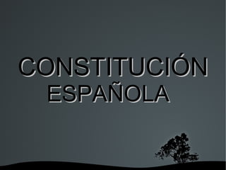 CONSTITUCIÓN   ESPAÑOLA   