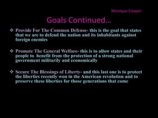 All these things led to Congress deciding it was necessary to make a change so they met and wrote the Constitution.Monique Cooper What Limits Does Our Constitution Have?The Bill of Rights		~The Bill Of Rights was accumulatively asked by multiple states during various conventions as they adopted the constitution one by one. They expressed a desire to prevent abuse of it’s powers and therefore they added the Bill of Rights as a result.