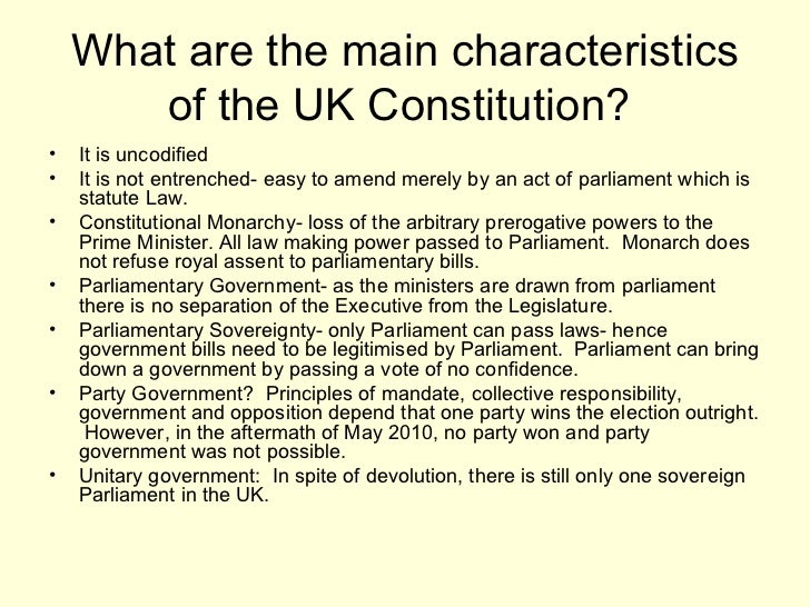 does the uk have a constitution essay