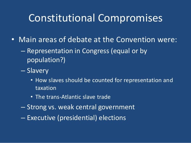 compromises of the constitutional convention