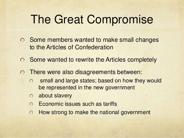 compromises of the constitutional convention