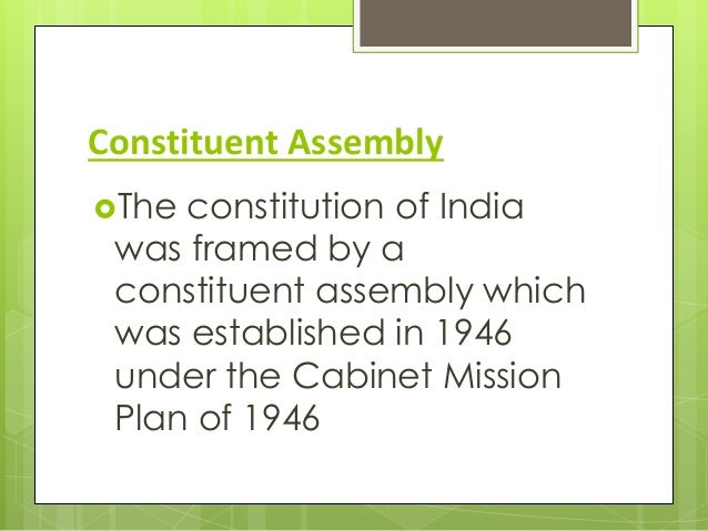 Constitution: Why and How