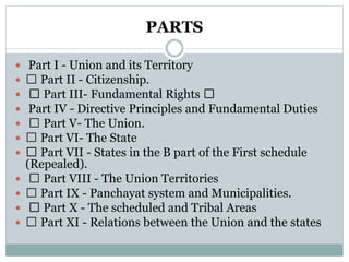 Part 17 constitution presentation in detail information | PPTX