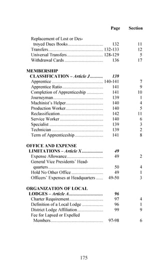 3DJH   6HFWLRQ
*5$1' /2'*( 6758785( $1'
 32:(56 ¤ $UWLFOH ,                  
  (OLJLELOLW               
  *RYHUQPHQW                    
  *RYHUQPHQW EHWZHHQ RQYHQWLRQV                                  
  0HPEHUVKLS DQG -XULVGLFWLRQ                             
  1DPH DQG /RFDWLRQ                        
,17(51$7,21$/
  35(6,'(17 ¤ $UWLFOH 9,                   
  $VVLJQPHQW RI 2IILFHUV DQG $SSRLQW
   PHQW RI RPPLWWHHV                        
  KLHI 2UJDQL]HU                 
  'LVSHQVDWLRQV.DQDGD                         
  'XWLHV              
  *UDQG /RGJH 5HSUHVHQWDWLYHV                           
  3XUSRVHV IRU :KLFK D 6XVSHQVLRQ
   RU 7UXVWHHVKLS 0D %H (VWD
   EOLVKHG            
  5HOLHI RI DQDGLDQ 0HPEHUVKLS
   IURP HUWDLQ 5HTXLUHPHQWV RI
   /DQGUXP*ULIILQ $FW                       
  5HSRUW WR ([HFXWLYH RXQFLO                          
  6LJQLQJ 2UGHUV                   
  6SHFLDO 'LVSHQVDWLRQV                       
  6XSHUYLVLRQ RI /RFDO DQG 'LVWULFW
   /RGJHV RXQFLOV DQG RQIHUHQFHV                                
  6XVSHQVLRQ RI /RFDO /RGJHV 'LV
   WULFW /RGJHV RXQFLOV DQG RQ
   IHUHQFHV 7KHLU 2IILFHUV DQG 5HSUH
   VHQWDWLYHV             




                                          173
 