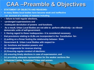 74 th CONSTITUTIONAL AMENDMENT ACT-1992.ppt
