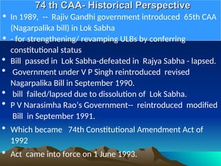 74TH CONSTITUTIONAL AMENDMENT ACT-1992-.ppt