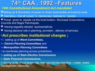 74TH CONSTITUTIONAL AMENDMENT ACT-1992-.ppt