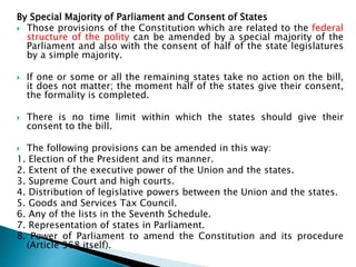 Statutory Amendment Constitutional amendment procedure | PPTX