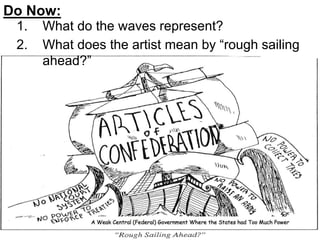 1. What do the waves represent?
2. What does the artist mean by “rough sailing
ahead?”
Do Now:
 