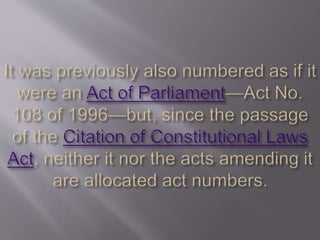 Constitutional design