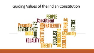 Guiding Values of the Indian Constitution
 