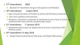 Constitutional development of pakistan | PPTX