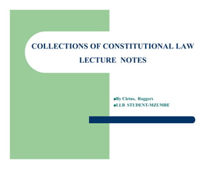 Constitution Notes.pdf Constitutional law.pdf good notes and best | PDF