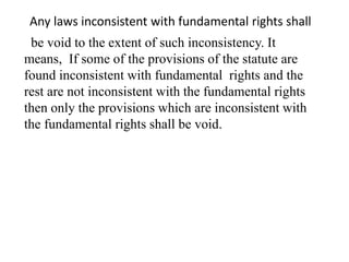 Inconsistency In Laws indian Constitutional Law 1 SPOORTHI.pptx
