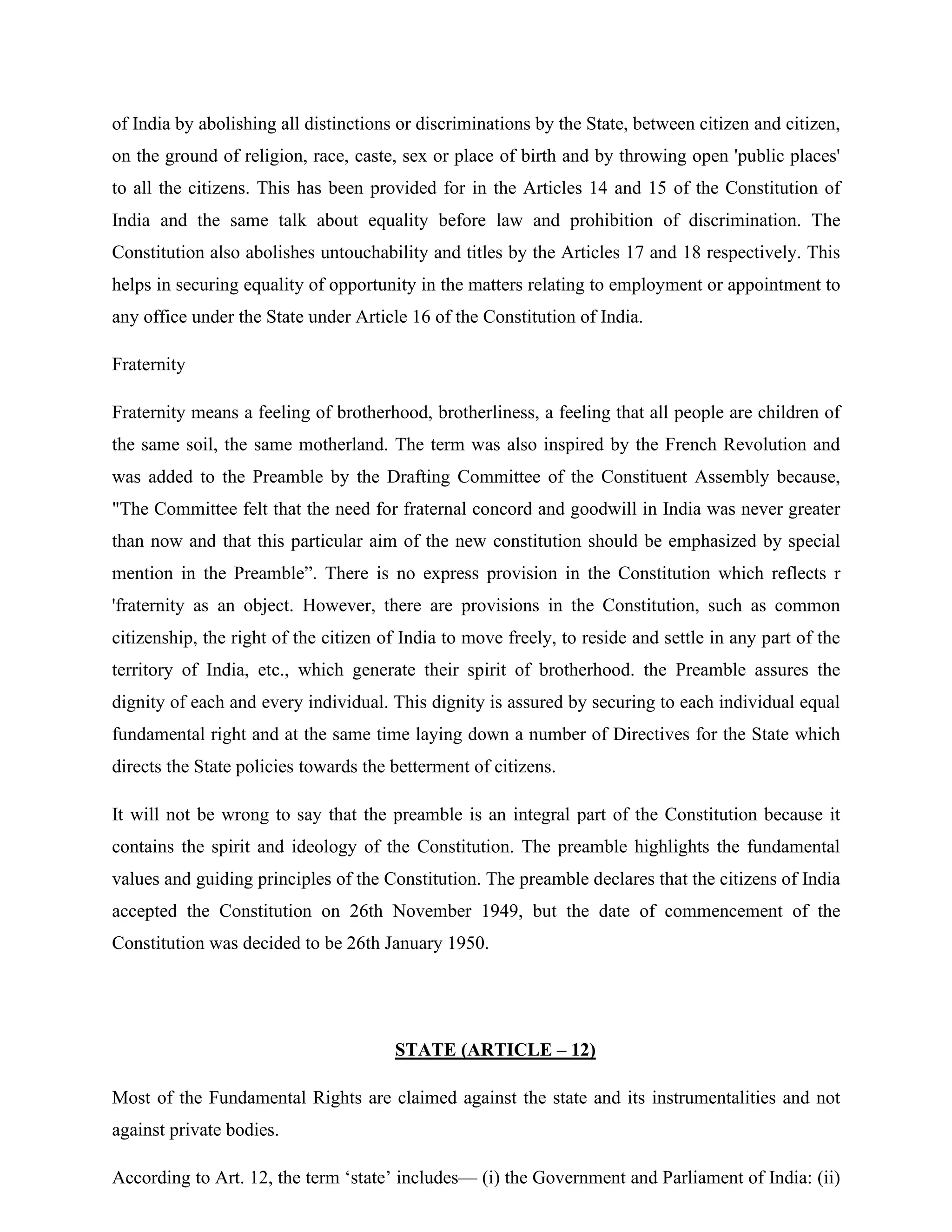 Constitutional Law I notes.pdf for the students of LLB | PDF