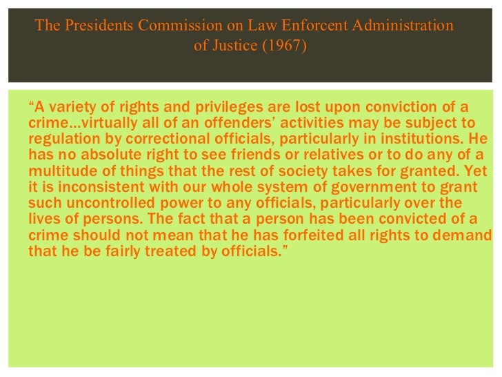 Constitutional law of corrections brief overview of prisoner's rights