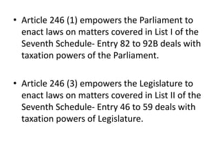 Constitutional Provisions in relation to levy of Tax.ppt