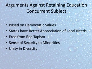 CONSTITUTIONAL PROVISION RELATING TO EDUCATION