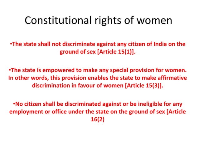 rights of women | PPTX