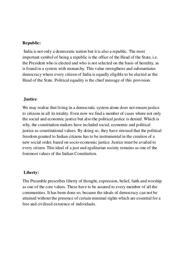 Constitutional values