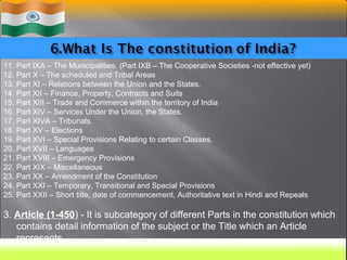 Educational Provisions in the Constitution of India | PPT