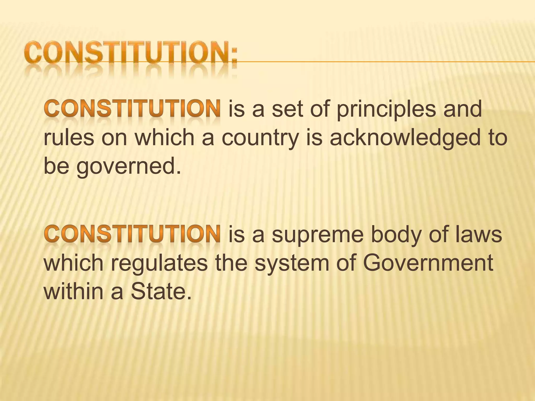 Constitution, needs and evolution. ppt | PPT